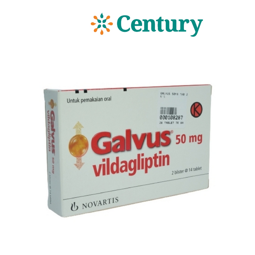 GALVUS 50 MG 1 BLISTER @ 14 TABLET
