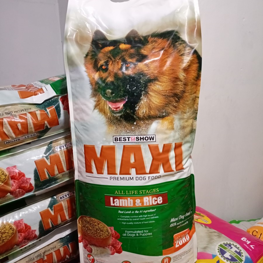 MAXI DOG Lamb &amp; Rice 20Kg-Makanan Anjing Super Premium DogFood (Gojek