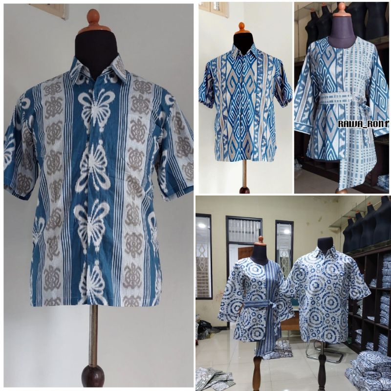 Maura Couple - Sania Ruffle Batik Couple Ori Ndoro Jowi Garansi Termurah Shopee - BATIK MODERN SOLO