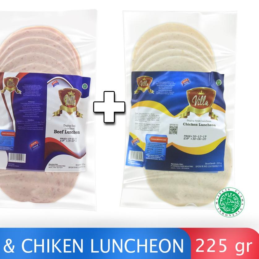 

Promo | KI3 | Villa Paket 2 Pack Beef Luncheon 225gr + Chicken Luncheon 225gr