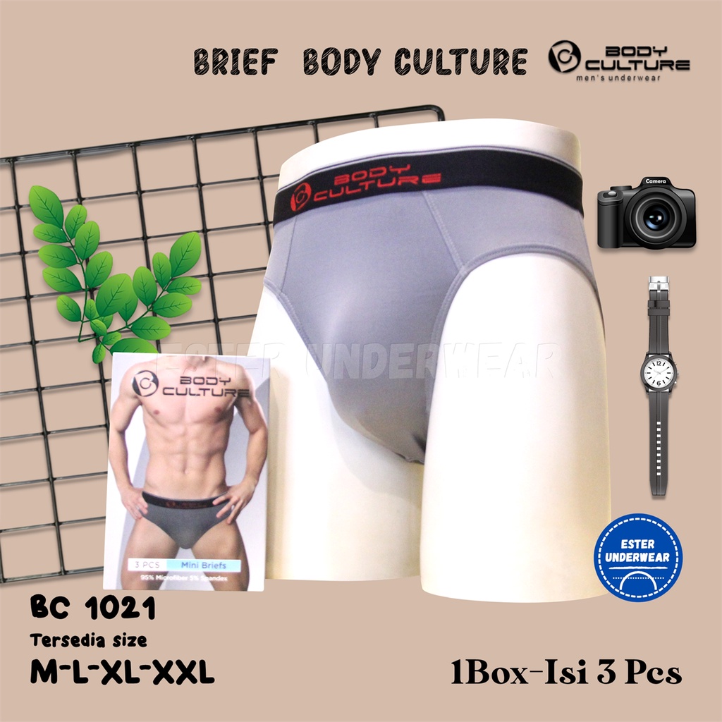 Body Culture Celana Dalam Pria BC 1021 1Box Isi 3Pcs