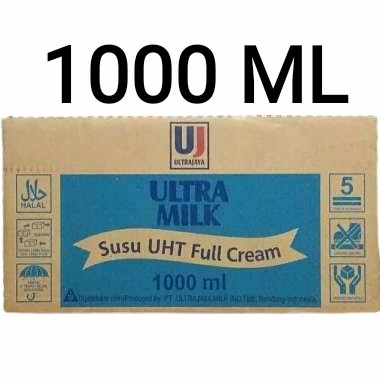 

Susu ultra full cream 1 liter isi 12 pcs