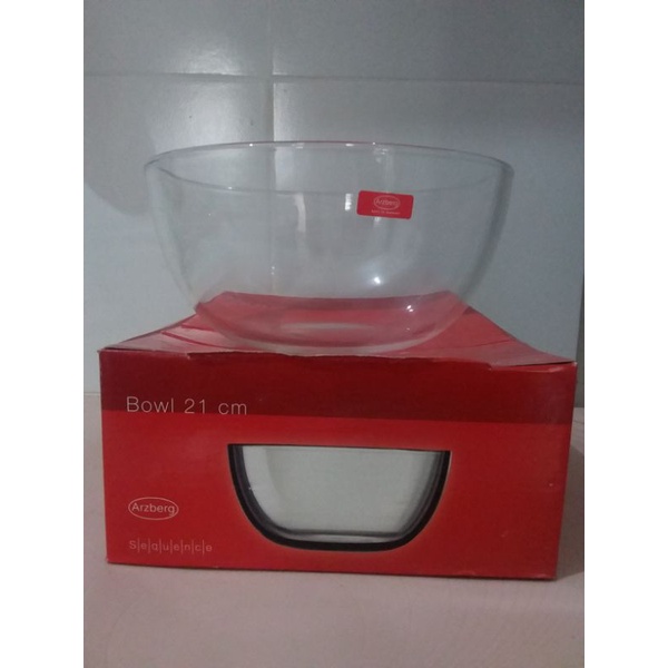 Mangkok kaca tebal ( import ) ARZBERG - 21 cm