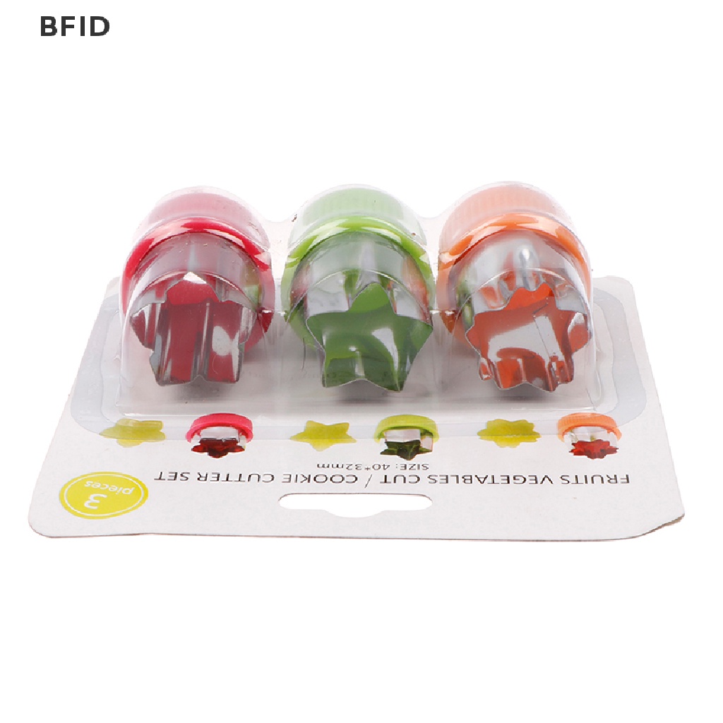 [BFID] Cetakan Biskuit 3-piece stainless steel, Cetakan cutg Buah Dan Sayur  [ID] Baju Kaos Distro Pria Wanita Lengan Panjang [ID]