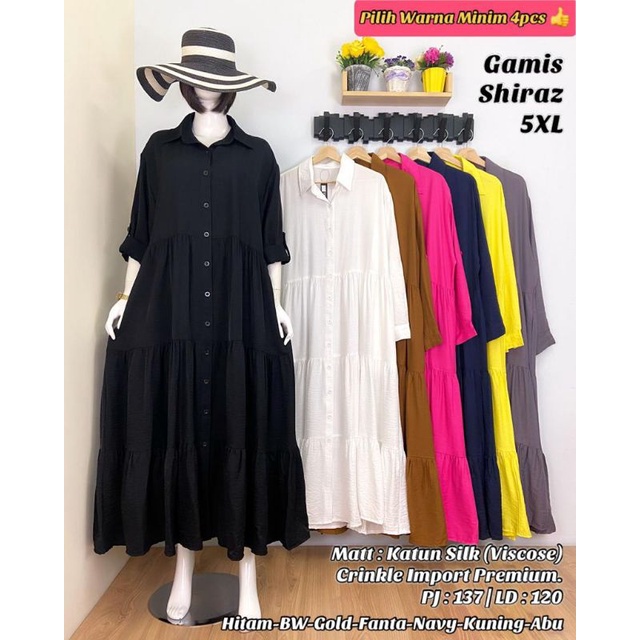 GAMIS VISCOSE REMPEL LD 120 / GAMIS WANITA / DRESS WANITA / OOTD HIJAB / OOTD VIRAL / FASHION MUSLIM