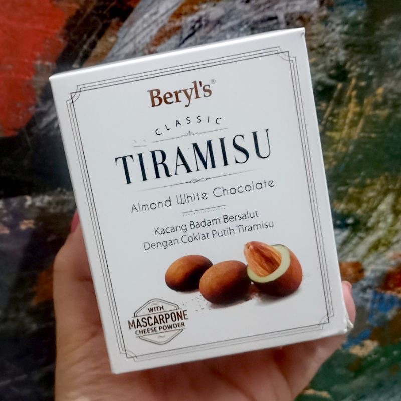 Beryls Tiramisu Almond White Chocolate Coklat Import Halal