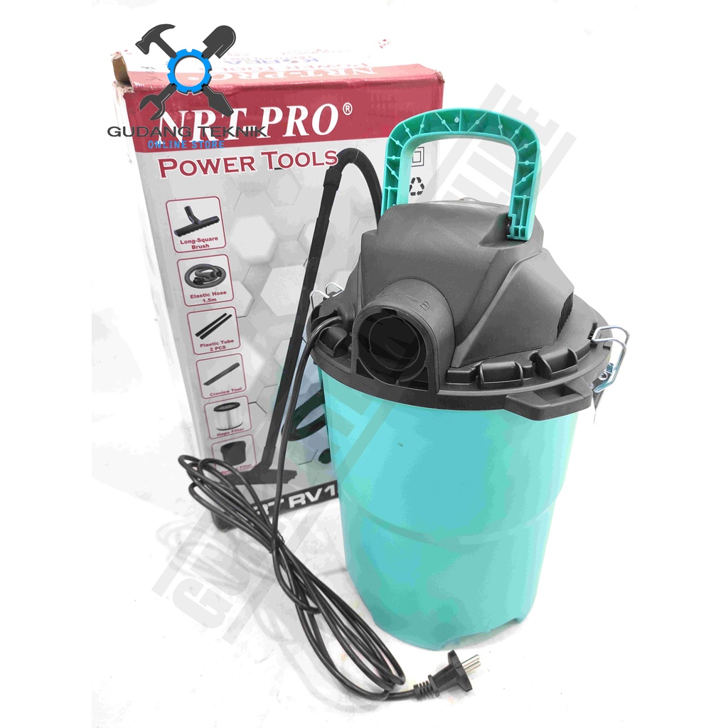 Vacuum Cleaner 15L Wet Dry NRT PRO RV15HD / Mesin Penyedot Sedot Debu Kering Basah 15 Liter RV 15 HD - Vacum Vakum Cleaner RV-15HD