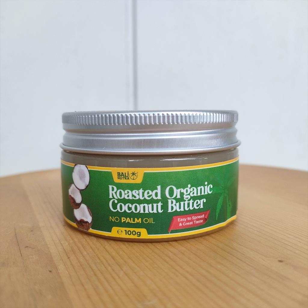 

Organic Coconut Butter 100g ( Roasted ) Bali Nutra Selai Kaya Kelapa