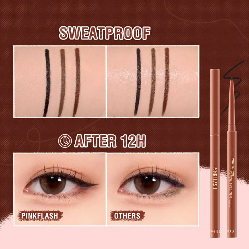 Pinkflash Smooth Gel Eyeliner infallibleLine Hiperfyne High Pigmented Eyeliner pensil