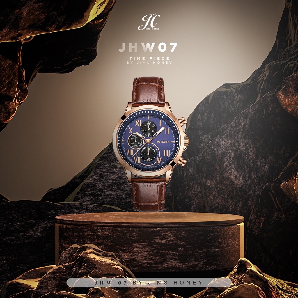 Jims Honey - JHW 07 - Jam Tangan Pria Kulit Croco