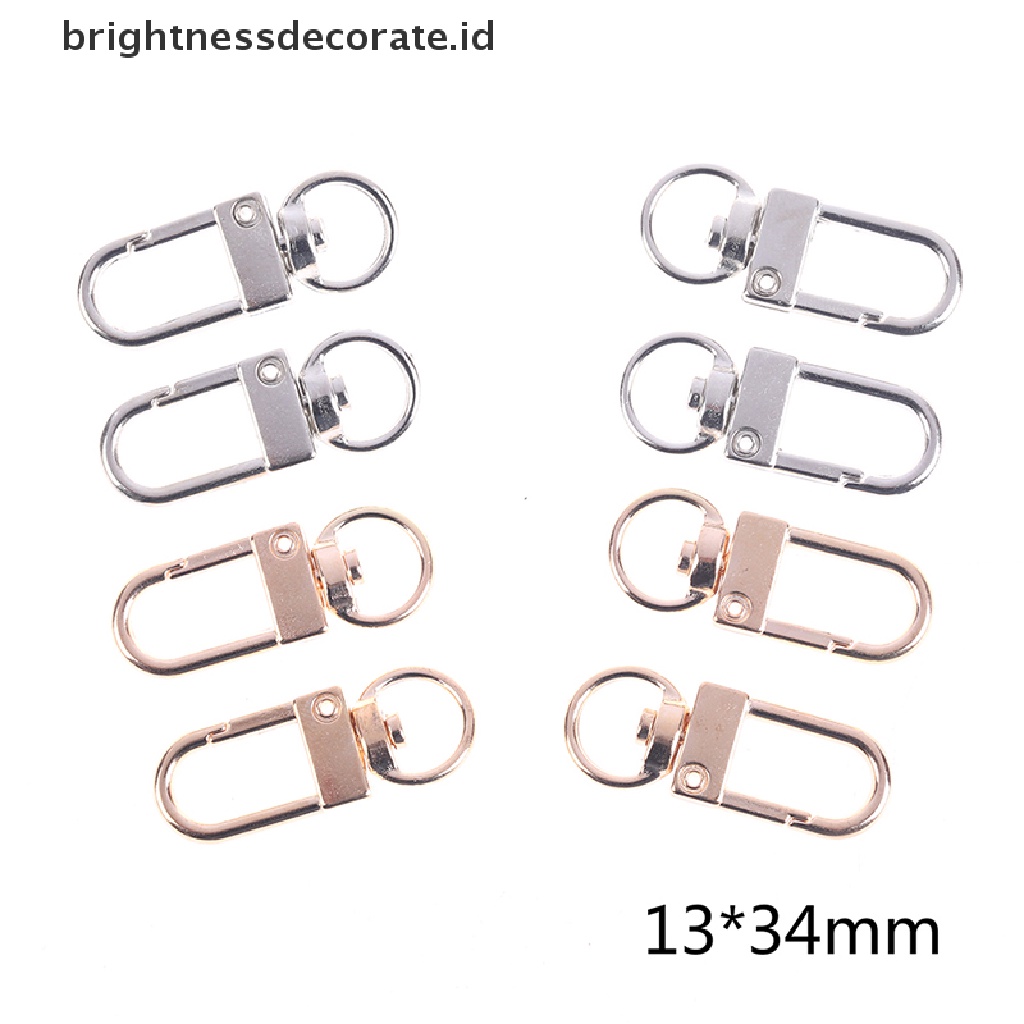 [Birth] 10pcs 13 * 34mm Kait Lobster Clasp Untuk Rantai Kalung &amp; Gelang Membuat Perhiasan DIY [ID]