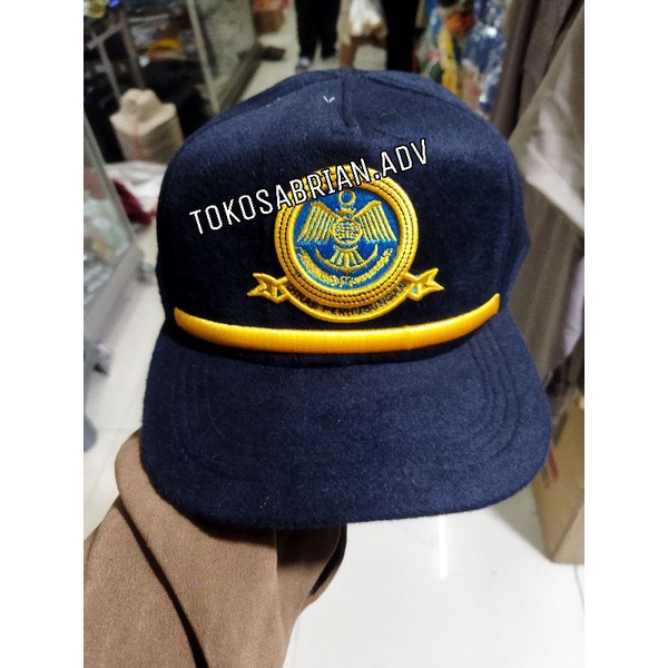 topi bahan laken kemenhub dishub