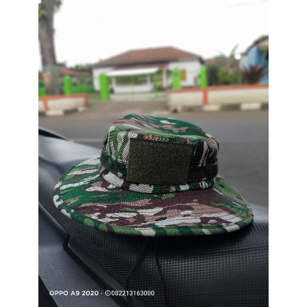 Promo !!Topi rimba kawat loreng terbaru | topi rimba pelbed