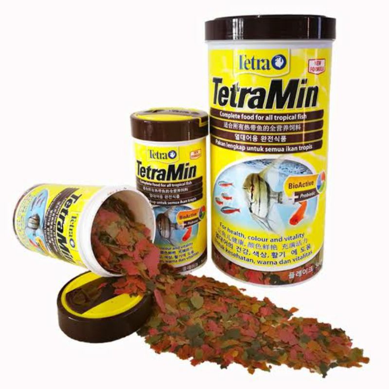 TETRAMIN TETRA MIN 52 GRAM / 250 ML PAKAN FLAKES IKAN HIAS TROPICAL FISH FOOD