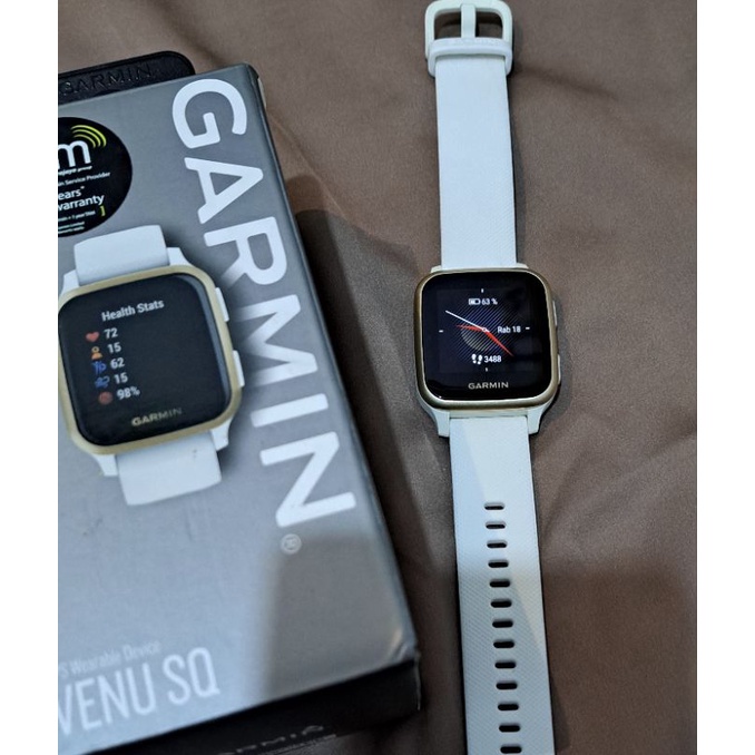 preloved Garmin Venu SQ, second, Bekas