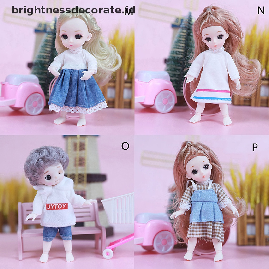 [Birth] 1set 16cm Baju Boneka Rok Universal Pakaian Anak Perempuan Mainan Aksesoris Hadiah [ID]