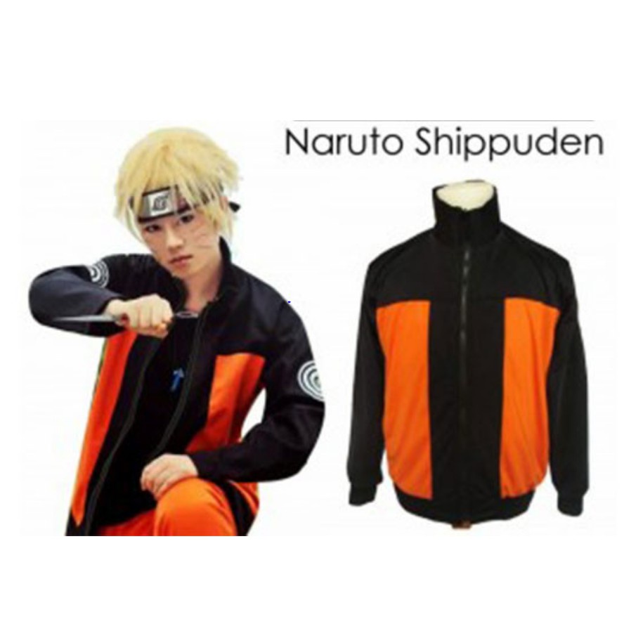 Jaket Zipper Naruto Shipuden Premium / Jaket Pria Cosplay Anime Pria Wanita