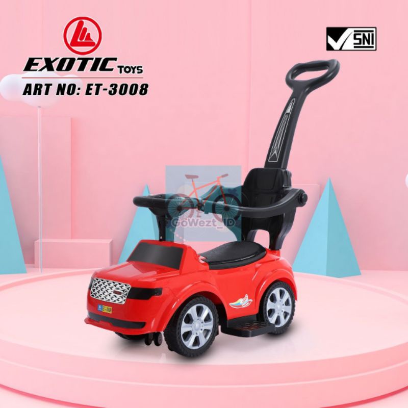 Ride On Mobil Mobilan Dorong Anak Tolocar EXOTIC ET 3008 Musik Lampu Mainan Mobilan Anak | High Quality