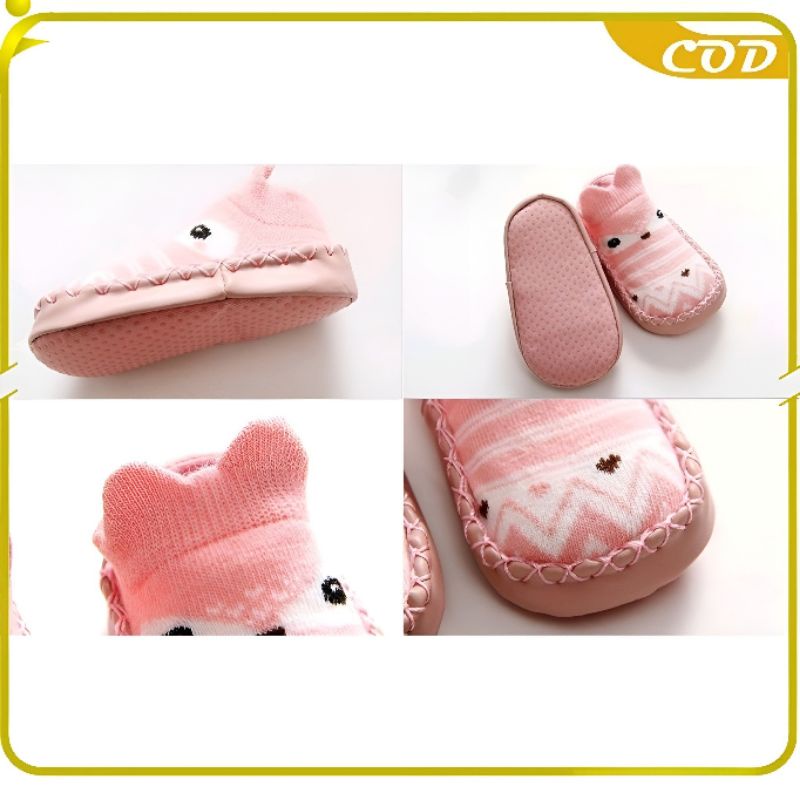 SEPATU ANAK BAYI / SEPATU PREWALKER ANTI SLIP MOTIF KARAKTER HEWAN