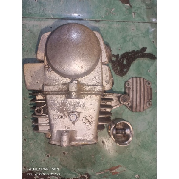 NEW blok head kop isi set Garuda pnp C70 ulung Grend Supra legenda barang masih bagus ori bawaan