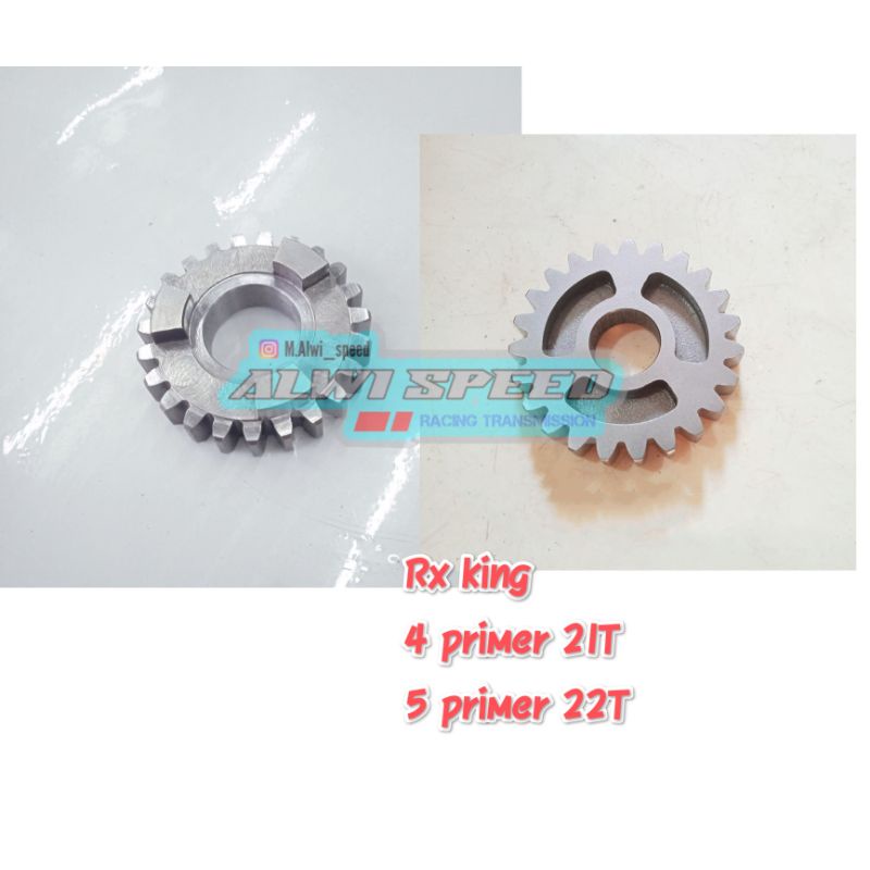Rasio racing rx king gigi 4 primer 21T & gigi 5 primer 22T