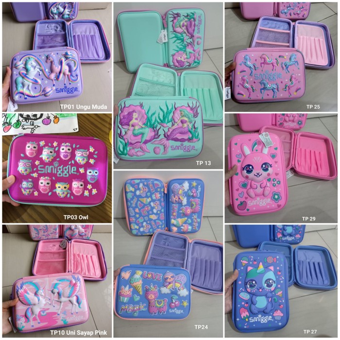 

Tempat Pensil Smiggle Kotak Pensil Anak Hard Case Pencil Case Cewek