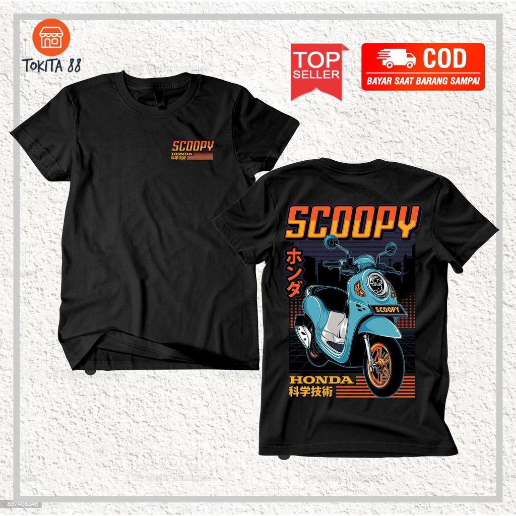 KAOS PRIA HONDA SCOOPY - KAOS RACING ORIGINAL DISTRO - KAOS OTOMOTIF - KAOS DISTRO PRIA