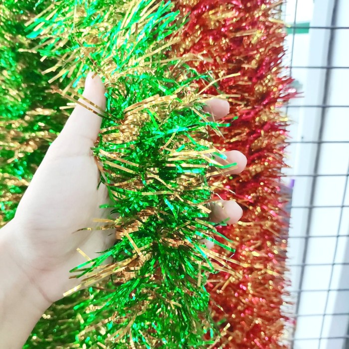 Slinger Tinsel Murah Grosir Dekorasi Idul Fitri Natal Lebaran Parcel Ornamen Idul Fitri Grosir Harga Termurah