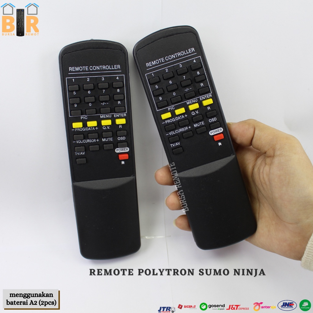 Remot / REMOTE TV TABUNG polytron SUMO tanpa setting