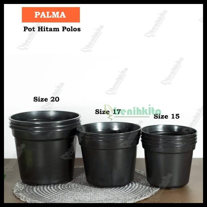 Jual Pot Hitam Polos Cm Palma Shopee Indonesia