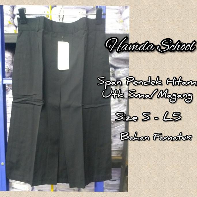 Rok Span Pendek Hitam Sma Seragam Sekolah