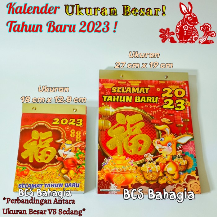

Terlaris ✨ -Kalender Calendar China Cina Jawa Arab Robek Harian Tahun 2023 Besar- 2.1.23