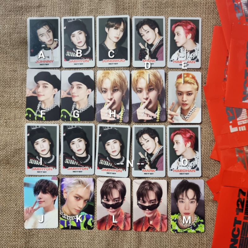 NCT 127 2 Baddies Trading card TC B Mark Haechan Doyoung Jaehyun Jungwoo Taeyong Taeil Yuta Johnny