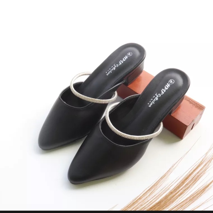 HMF Yolly Heels Mules Wanita 3 cm MT10