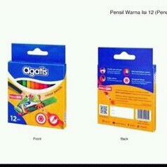

Agatis pensil warna isi 12 pcs pendek pencil agatis neopex alat tulis