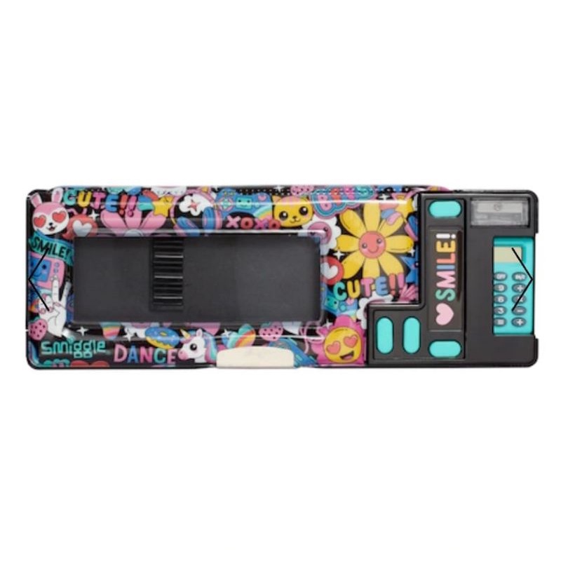 SMIGGLE TEMPAT PENCIL POP OUT with Calculator Kotak pensil anak hard cover SD TK SMP SMA kalkulator