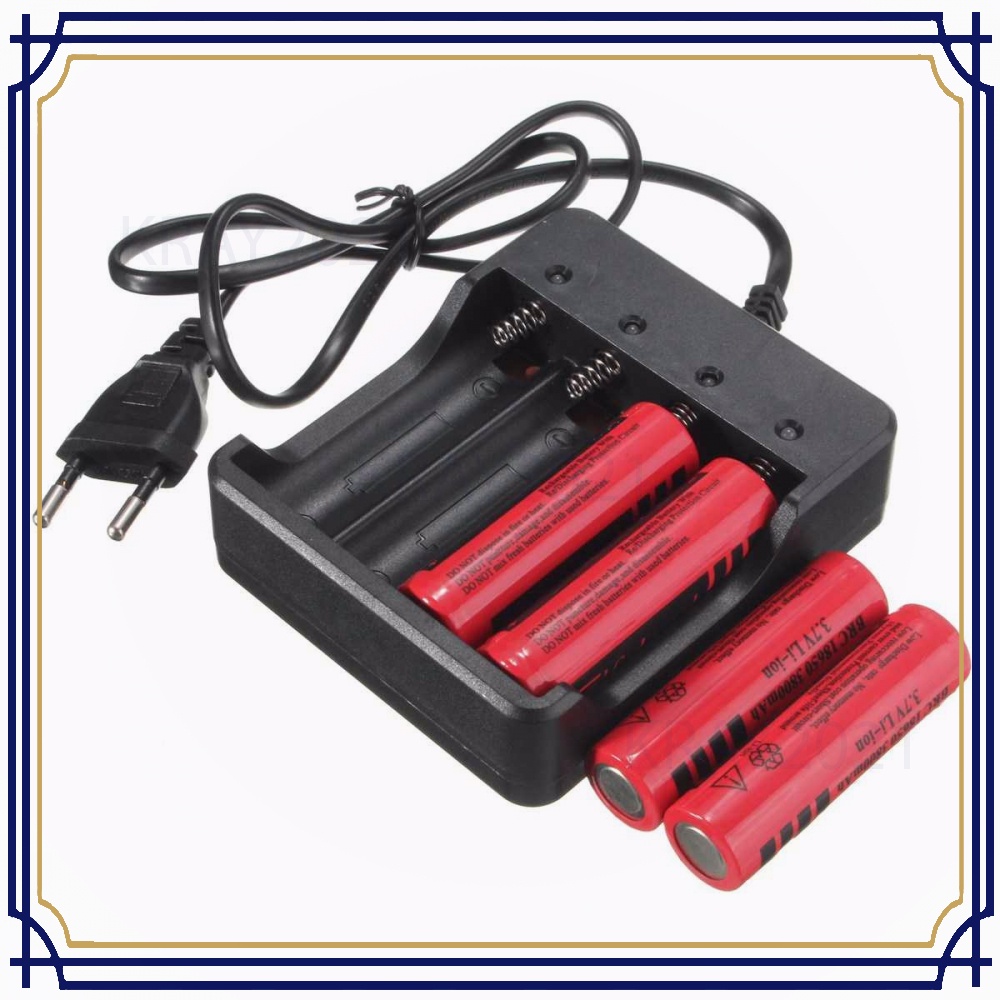 Charger Baterai 18650 4 Slot - BT301