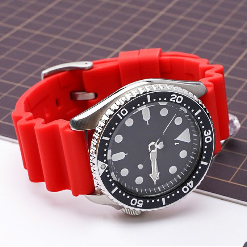 Strap tali jam tangan SEIKO DIVER Rubber Silikon silicon  20mm 22mm  kwalitas original