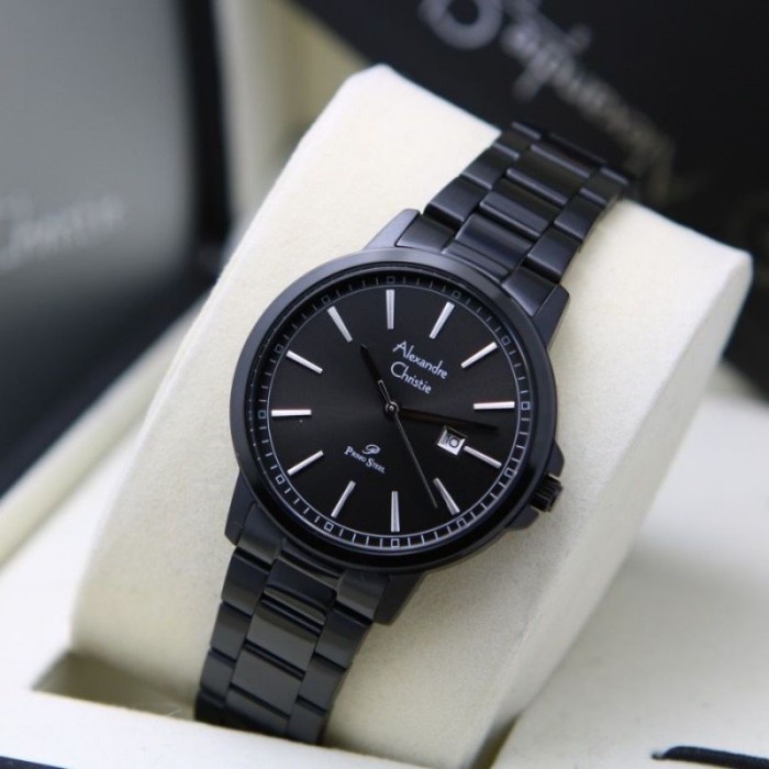 {CollectionStore} Jam Tangan Wanita Alexandre Christie 1014 AC1014 AC 1014LD [ORIGINAL] - Full Black