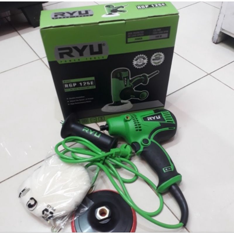 RYU RGP125 Mesin Poles Mobil Motor - Alat Polisher Variable Speed
