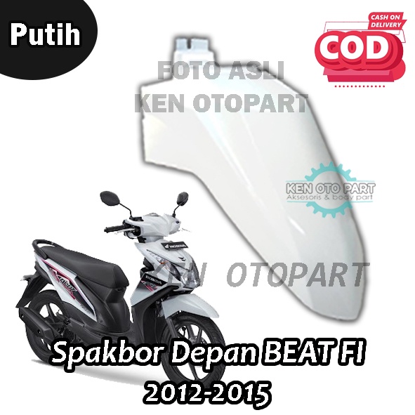 Spakbor Depan BEAT FI 2012-2016 Putih / Sepakbor Depan BEAT FI / Slebor Depan BEAT FI