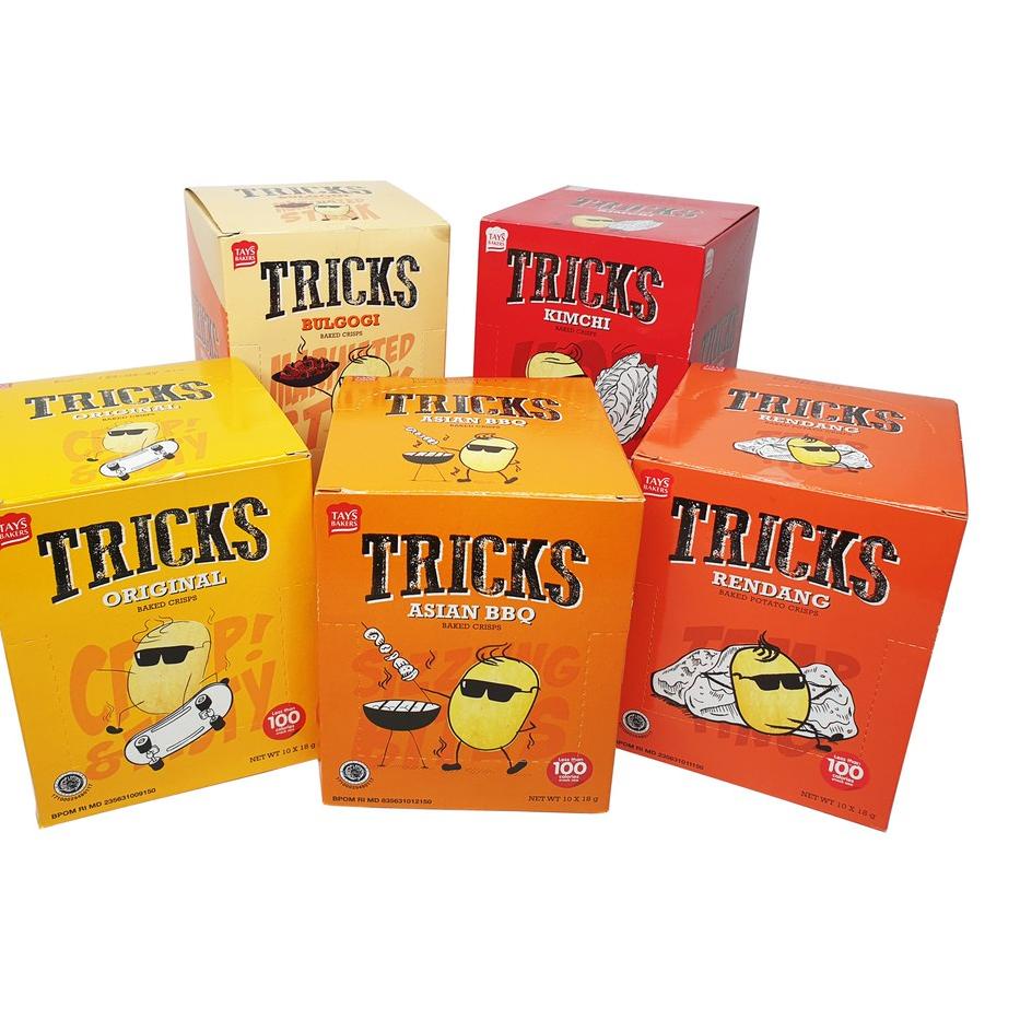 

【flashϟsale】 Tricks Biskuit Kentang Potato Baked Chips - Netto 10 pc x 20gr Tricks Original Rendang Tricks Asian BBQ Tricks Kimchi Tricks Bulgogi