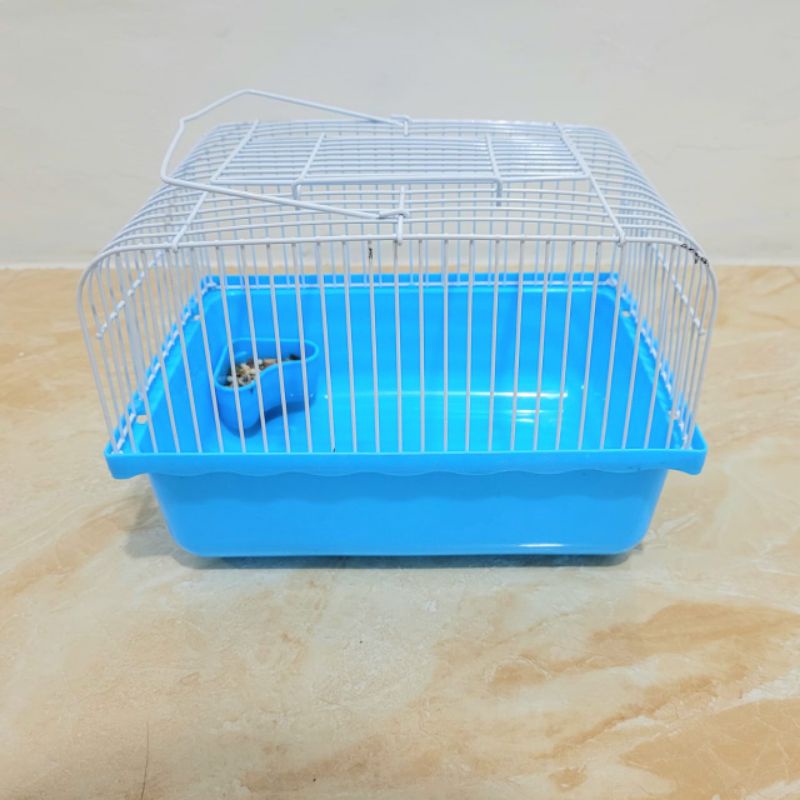 Kandang Hamster Persegi Free Tempat Makan