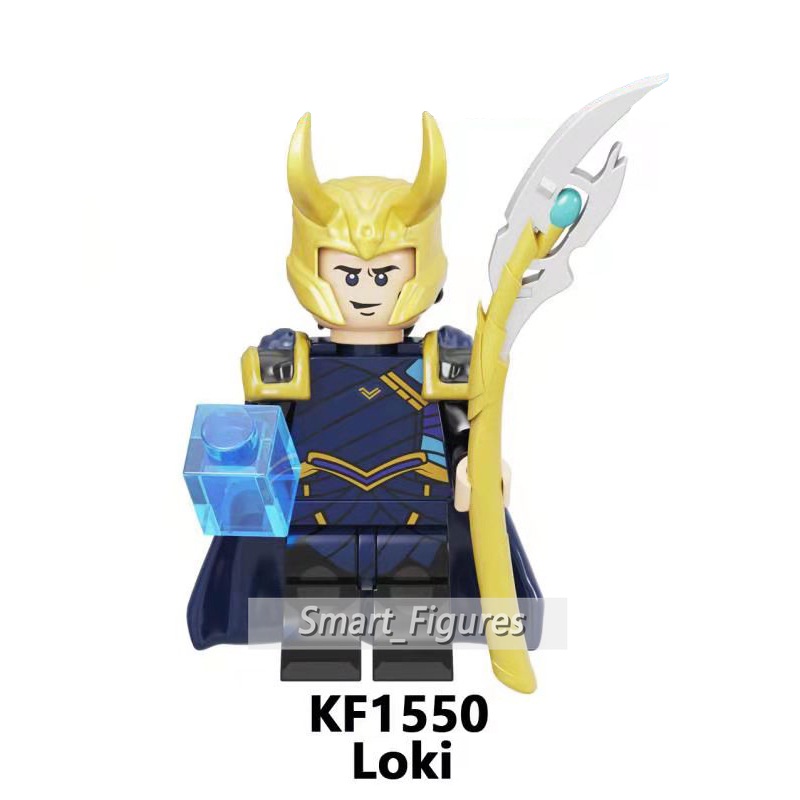 Loki Minifigures River Cruise God of Trickery Time Variance Kewenangan Marvel Tesseract Mainan Hadiah Angka Mini KF6141
