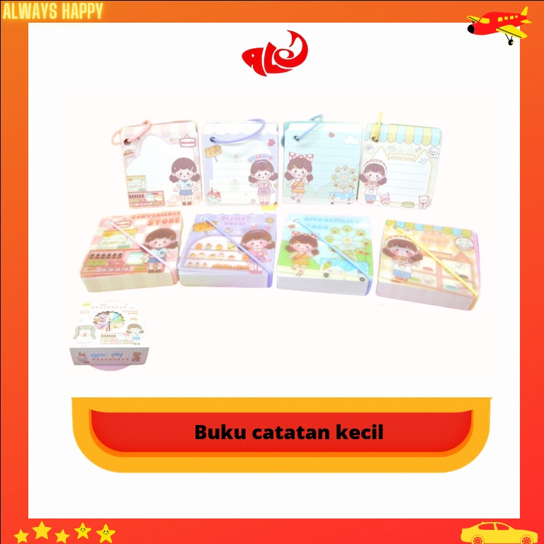 

Buku Catatan Kecil Memo Book Tali Pendek Murah
