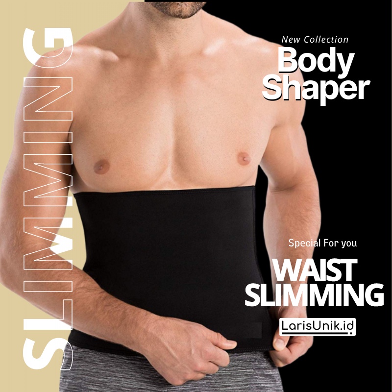 Pelangsing Perut Buncit Korset Perut Waist Hot Shapers Korset Pria Wanita Neotex Baju Pembakar Lemak