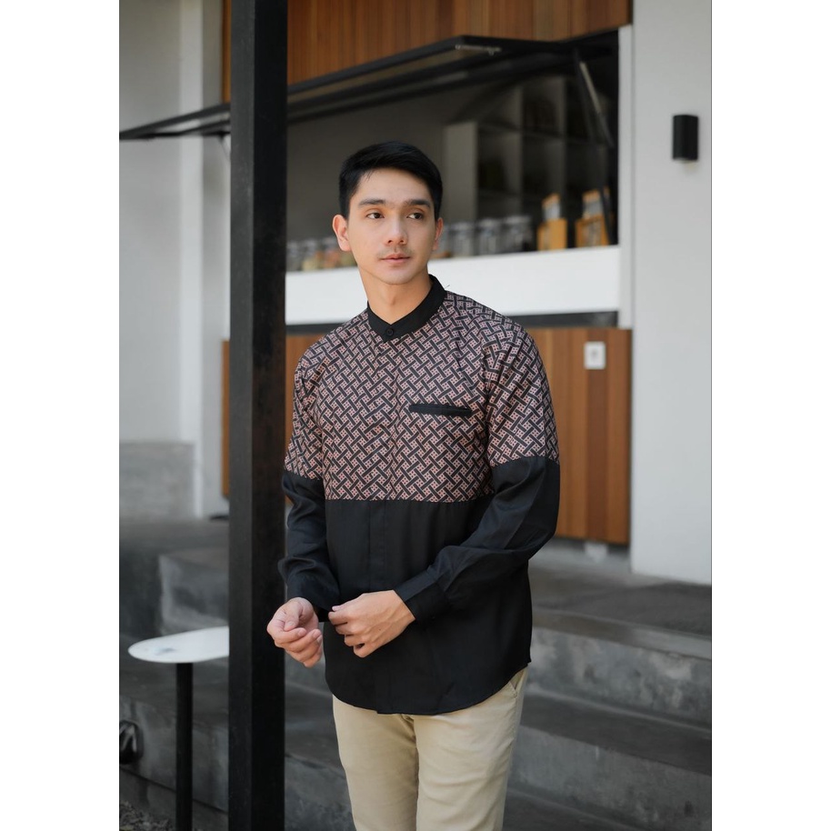 Baju Koko Kurta Dewasa Lengan Panjang Material Catton Adem Serap Keringat