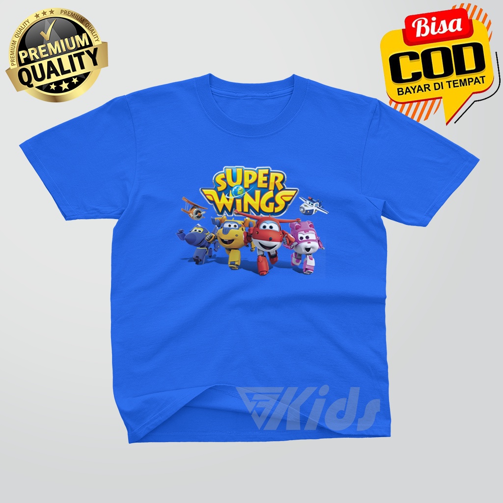BAJU ANAK MURAH KARAKTER SUPER WINGS - KAOS ANAK MURAH KARAKTER SUPER WINGS