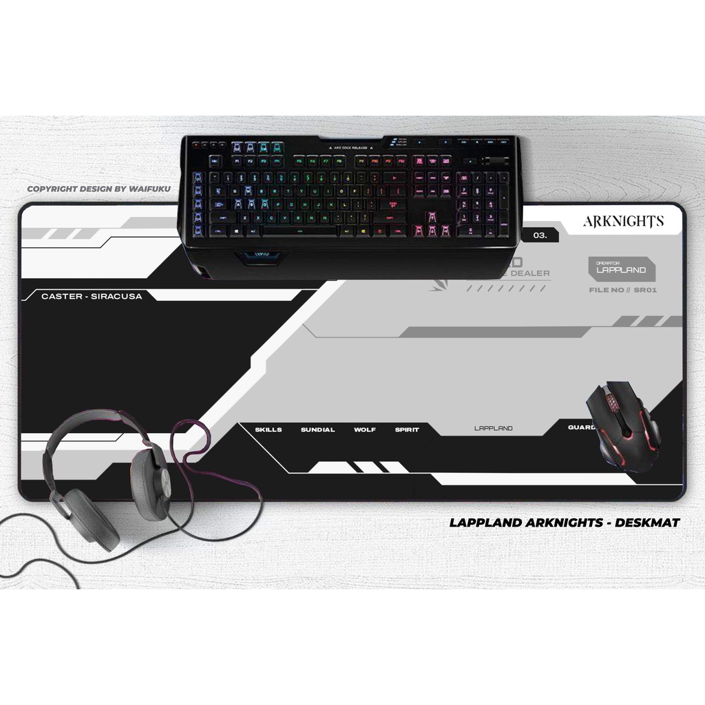 Deskmat / Mousepad Game Arknights - Lappland