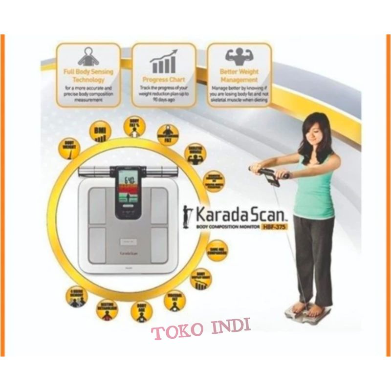 Timbangan Omron Karada Scan HBF-375 Body Fat Composition Monitor